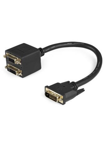 StarTech.com 30cm (1 ft) DVI-D to 2x DVI-D Digital Video Splitter Cable - M/F~1 ft DVI-D to 2x DVI-D Digital Video Splitter Cable - M/F