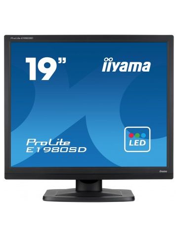 iiyama ProLite E1980SD 48.3 cm (19") 1280 x 1024 pixels SXGA LED Black