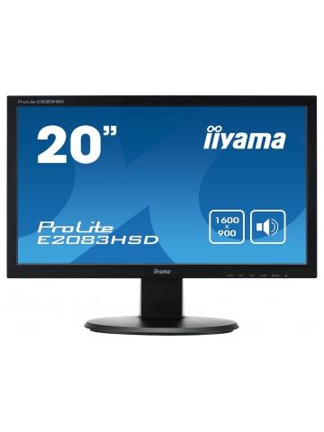 iiyama ProLite E2083HSD-B1 LED display 49.5 cm (19.5") 1600 x 900 pixels HD+ Black