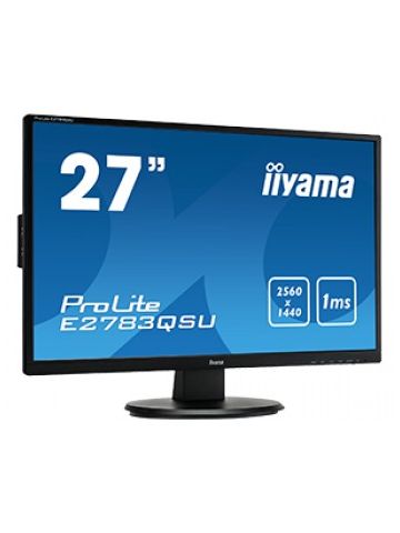 iiyama ProLite E2783QSU-B1 computer monitor 68.6 cm (27") 2560 x 1440 pixels Wide Quad HD LED Flat Black