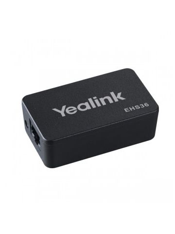 Yealink EHS36 cable interface/gender adapter RJ12, RJ9 RJ45, 3.5mm Black