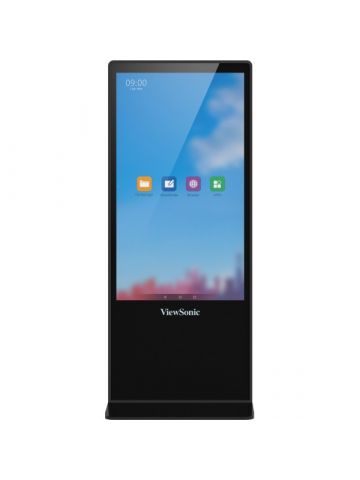 Viewsonic EP5542T Signage Display Totem design 139.7 cm (55") LED 450 cd/m² 4K Ultra HD Black Touchscreen Android 8.0