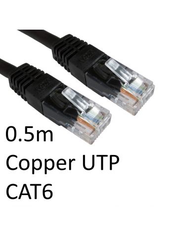 Cables Direct ERT-600K networking cable Black 0.5 m Cat6 U/UTP (UTP)