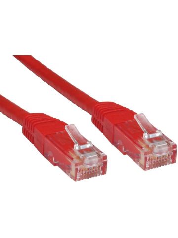 TARGET RJ45 (M) to RJ45 (M) CAT6 1m Red OEM Moulded Boot Copper UTP Network Cable