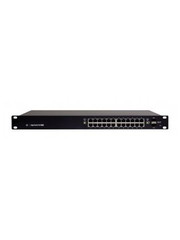 Ubiquiti Networks ES-24-500W network switch Managed L2/L3 Gigabit Ethernet (10/100/1000) Black 1U Power over Ethernet (PoE)
