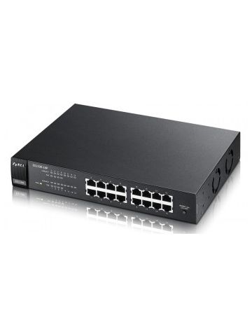 Zyxel ES1100-16P Unmanaged L2 Fast Ethernet (10/100) Black Power over Ethernet (PoE)