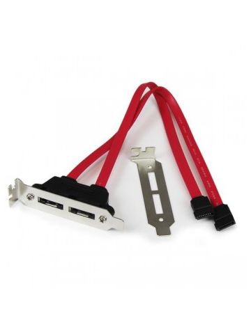 StarTech.com 2 Port Low Profile SATA to eSATA Plate Adapter