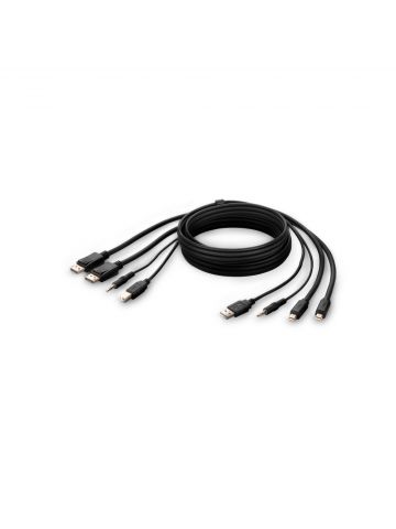 Belkin F1DN2CCBL-MP6T KVM cable Black 1.8 m