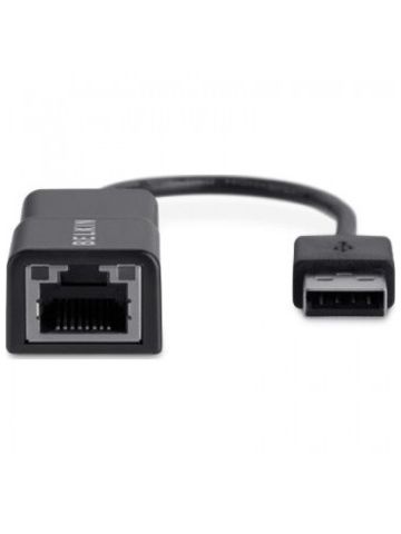 Belkin F4U047BT cable interface/gender adapter USB 2.0 RJ-45 Black