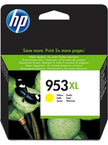 HP F6U18AE/953XL Ink cartridge yellow high-capacity, 1.45K pages 18ml for HP OfficeJet Pro 7700/8210/8710