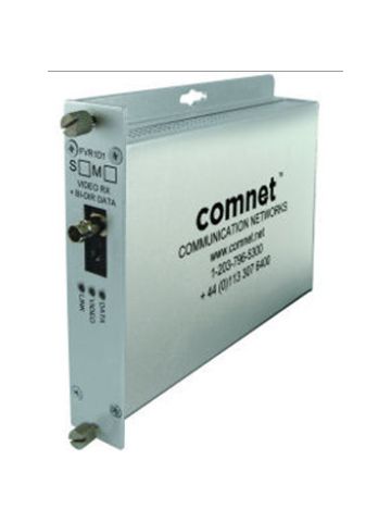 comnet Digital Video Receiver Data TranscRec RS422/485-2W & 4W), 1 Simplex Contact Closure, 1 Fiber,
