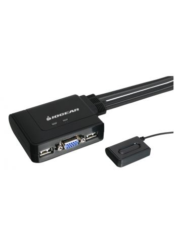 iogear 2-Port USB KVM switch Black