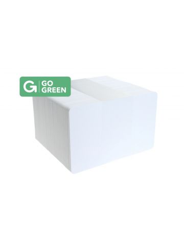 Go Green Pack of 100 Go Green Blank White S1K Cards (85% Recycled Plastic)