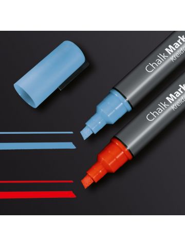 Sigel GL183 chalk marker Chisel Light Blue, Red 2 pc(s)