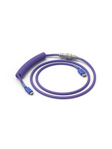 Glorious PC Gaming Race Coiled Violet 1.37 m USB Type-A, USB Type-C