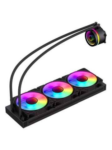 GAMEMAX Iceburg 360mm ARGB Liquid CPU Cooler, 12cm ARGB PWM Fans, Infinity Mirror RGB Rotatable Pump Head