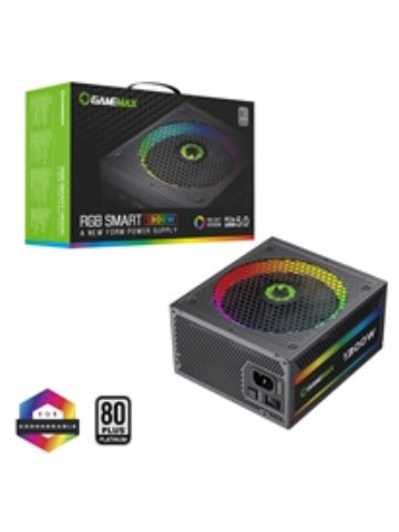 GAMEMAX RGB Smart Platinum 1300W ATX3.0 PSU, 80 PLUS Platinum, Japanese Capacitors, PCIe 5.0, Fluid 