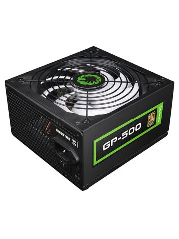 GAMEMAX 500W GP500 PSU, Fully Wired, 14cm Fan, 80+ Bronze, Black Mesh Cables, Power Lead Not Included