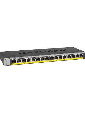 Netgear GS116PP-100NAS 16-Port Gigabit Ethernet High-Power Unmanaged PoE+ Switch