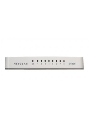 Netgear GS208-100PES Gigabit Ethernet White