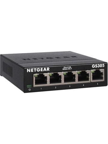 Netgear GS305-300PAS Netegear 5-port Gigabit Ethernet Unmanaged Switch