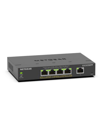 Netgear GS305EPP-100NAS 5-Port Gigabit PoE+ Compliant Managed Switch