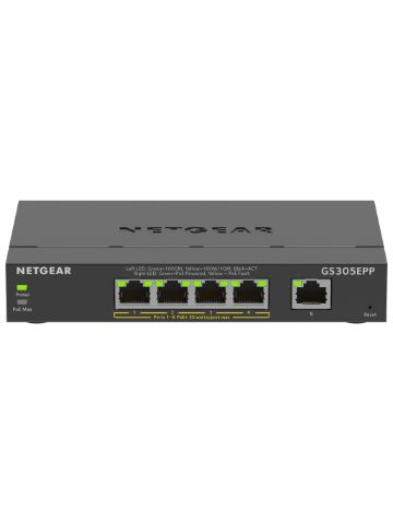 Netgear GS305EPP-100PES 5-Port Gigabit Ethernet High-Power PoE+ Plus Switch Managed L2/L3 Ethernet (PoE)