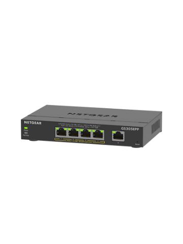 Netgear GS305EPP-100UKS Managed L3 Gigabit Ethernet Power over Ethernet (PoE) Black