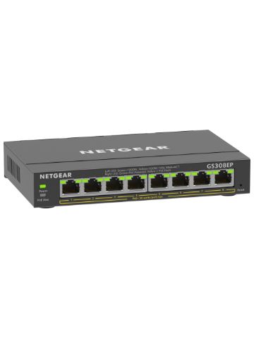 Netgear GS308EP-100PES 8-Port Gigabit Ethernet PoE+ Plus Switch Managed L2/L3 Gigabit Ethernet Power over Ethernet (PoE)