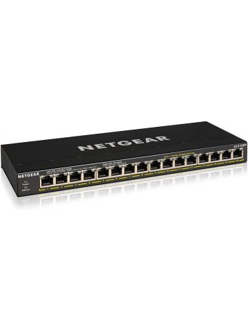 Netgear GS316PP-100NAS 16-Port Gigabit Ethernet Unmanaged PoE+ Switch