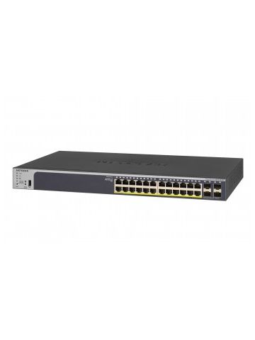 Netgear GS728TPP-200EUS Managed L2/L3/L4 Gigabit Ethernet Black 1U Power over Ethernet (PoE)