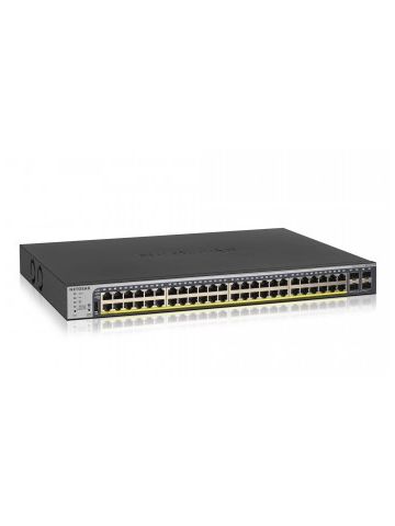 Netgear GS752TP Managed L2/L3/L4 Gigabit Ethernet (10/100/1000) Black 1U Power over Ethernet (PoE)