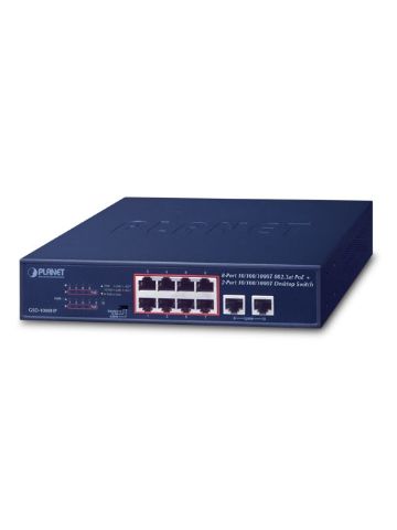 Cablenet 8 Port 10/100/1000 Switch 8 Port 802.3at 120w PoE+ 2p 10/100/1000