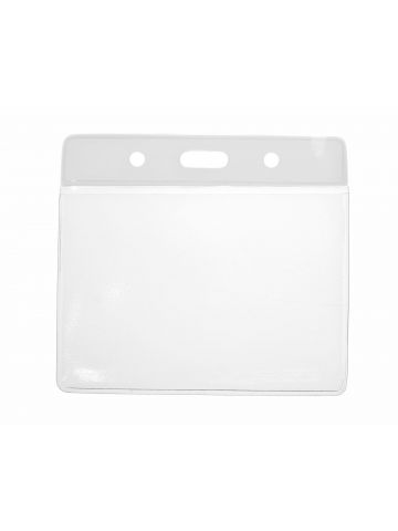 Digital ID Vinyl Badge White Top Card Holder 91 x 65 mm Landscape - Pack of 100