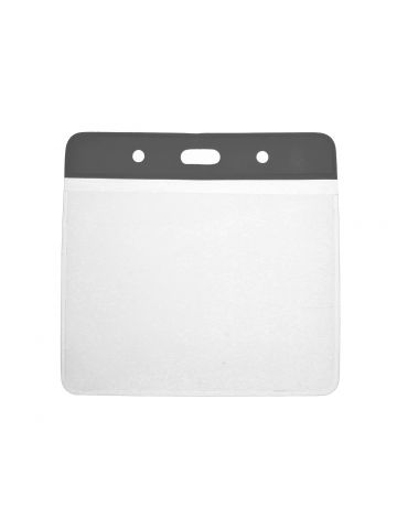 Digital ID Vinyl Black Top Visitor Card Holder 102 x 83 mm Landscape - Pack of 100