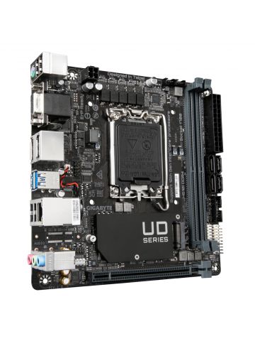 Gigabyte H610I DDR4 Motherboard - Supports Intel Core 14th CPUs, 4+1+1 Hybrid Digital VRM, up to 3200MHz DDR4 (OC), 1xPCIe 3.0 M.2, GbE LAN, USB 3.2 Gen 1