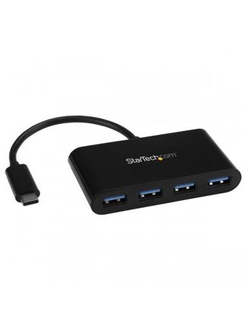 StarTech.com 4-Port USB-C Hub - USB-C to 4x USB-A - USB 3.0 Hub - Bus Powered