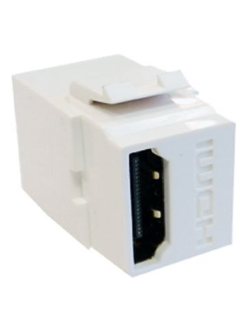 Cablenet HDMI Female - Female (Gold) Keystone White