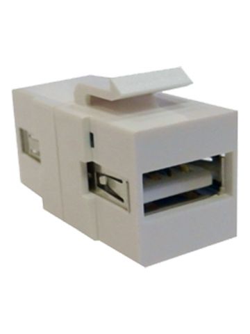 Cablenet USB 2.0 Type A Female - Female Keystone White