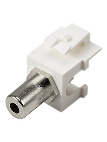 Cablenet 3.5mm Stereo Female - Female Keystone White