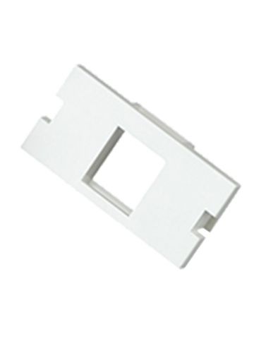 Cablenet 1 Port Keystone Housing (25mm x 50mm) White