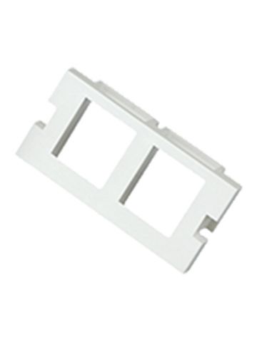 Cablenet 2 Port Keystone Housing (25mm x 50mm) White