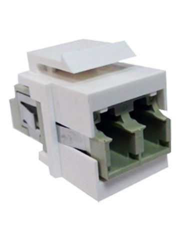 Cablenet LC-LC Duplex MM Keystone White