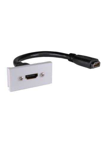 Cablenet 20cm 4K HDMI Female 1.4b Lead-25mmx50mm HDMI Female 1.4b Module