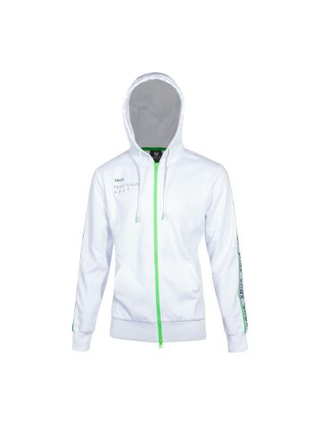 Microsoft Xbox Team Xbox Full Length Zipper Hoodie, Male, Large, White (HD201336XBX-L)