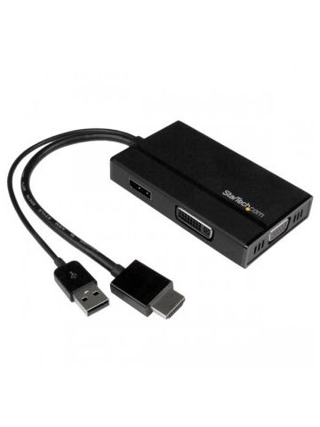 StarTech.com Travel A/V Adapter3-in-1 HDMI to DisplayPort, VGA or DVI - 1920 x 1200