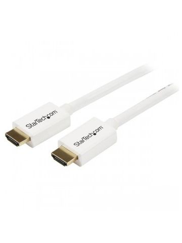 StarTech.com 2m (6 ft) White CL3 In-wall High Speed HDMI Cable - Ultra HD 4k x 2k HDMI Cable - HDMI to HDMI M/M