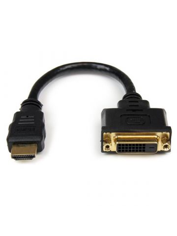 StarTech.com 8in HDMI to DVI-D Video Cable Adapter - HDMI Male to DVI Female