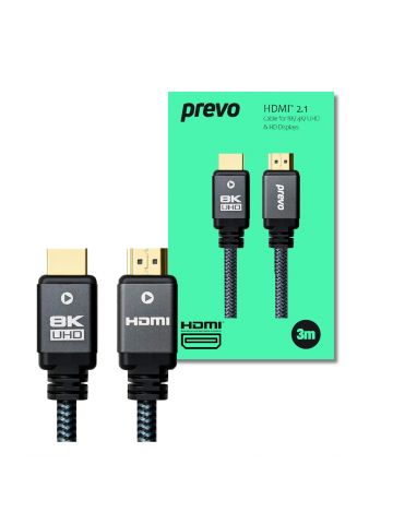 PREVO HDMI-2.1-3M HDMI cable HDMI Type A (Standard) Black