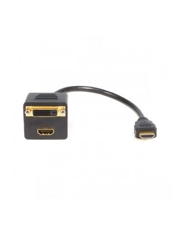 StarTech.com 1 ft HDMI Splitter Cable - HDMI to HDMI and DVI-D - M/F